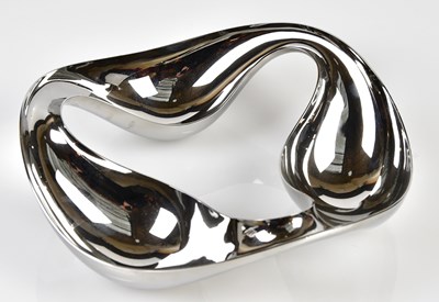 Lot 973 - GEORG JENSEN; a mirror polished stainless...