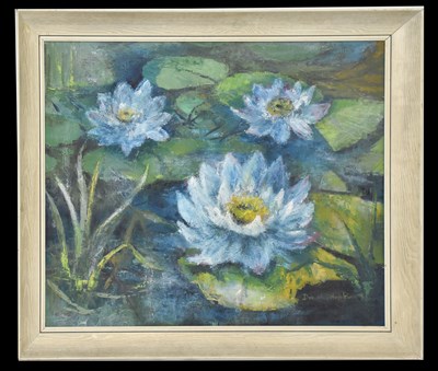 Lot 1264 - DOROTHY HOPKINS; a large acrylic on card,...