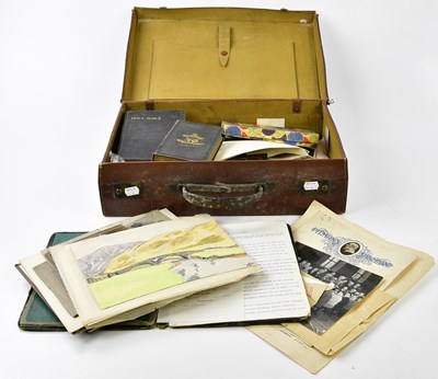 Lot 6056 - A collection of ephemera contained in a...