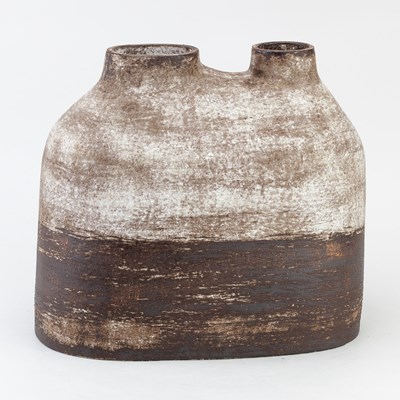 Lot 33 - ALEX HAGEN; a large oval double necked...