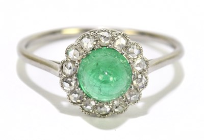 Lot 1039 - An early 20th century white metal diamond and...
