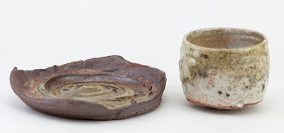 Lot 307 - NIGEL CUNNINGHAM: a stoneware yunomi covered...