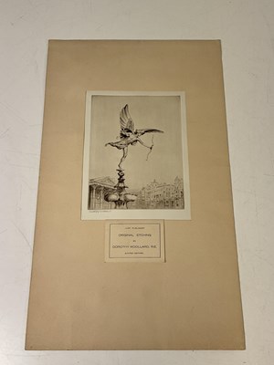 Lot 334 - DOROTHY WOOLLARD; a black and white etching,...