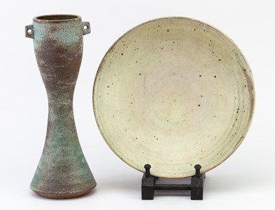 Lot 413 - WILL ILLSLEY (born 1948); a waisted stoneware...