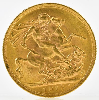 Lot 3105 - A George V full sovereign, 1915.
