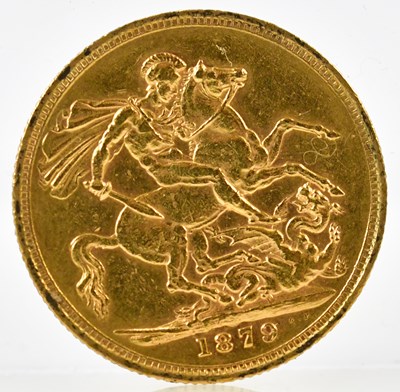 Lot 3108 - A Victorian full sovereign, young head, 1879.