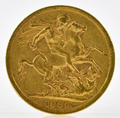Lot 3112 - A Victorian full sovereign, Jubilee head, 1889.