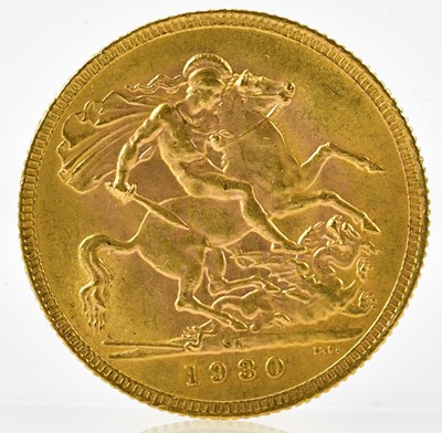 Lot 3116 - A George V full sovereign, 1930.