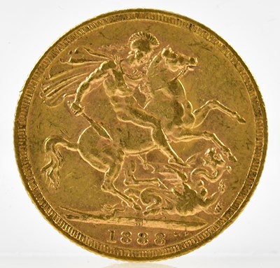 Lot 3117 - A Victorian full sovereign, Jubilee head, 1888.