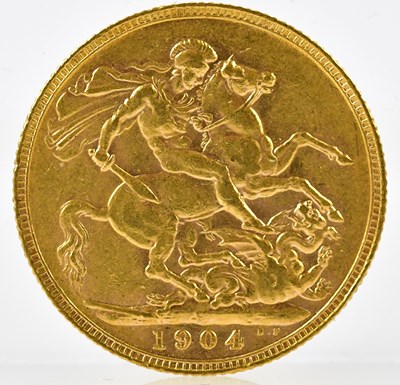 Lot 3118 - An Edward VII full sovereign, 1904.