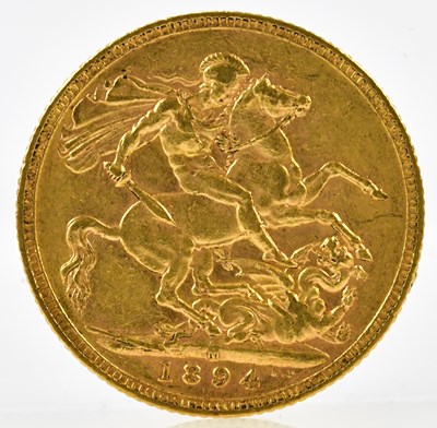 Lot 3119 - A Victorian full sovereign, old head, 1894.