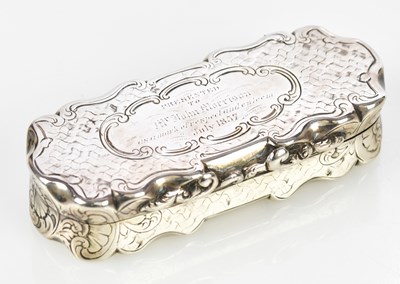 Lot 2069 - DAVID PETTIFER; a Victorian hallmarked silver...