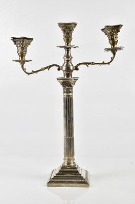 Lot 2293 - A George V hallmarked silver three branch...