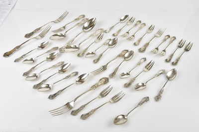 Lot 2287 - A quantity of German Art Nouveau 800 grade...