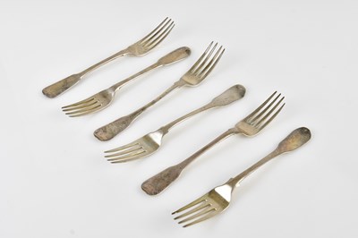 Lot 2315 - A set of four 19th century Dublin hallmarked...