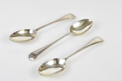 Lot 2349 - A set of three George V hallmarked silver...