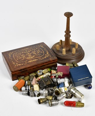 Lot 5027 - A large collection of vintage thimbles...