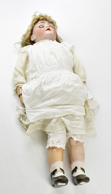 Lot 4500 - SIMON & HALBIG; a German bisque headed doll...
