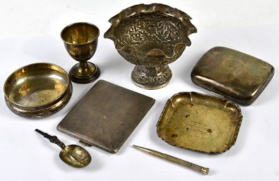 Lot 2247 - A group of small silver including two...