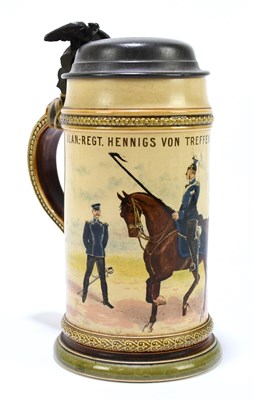 Lot 794 - A 19th century German faïence stein of...