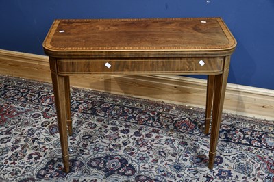 Lot 6586 - A 19th century mahogany and satinwood...