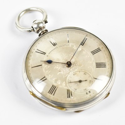 Lot 1199 - E. GIRARDIN; an open faced pocket watch with...