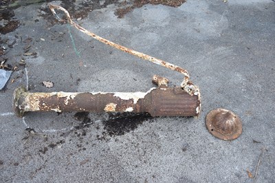 Lot 6459 - A cast iron water pump.