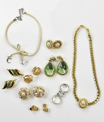 Lot 933 - CHRISTIAN DIOR; a vintage 1980s set of a gold...