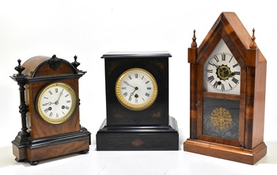 Lot 1382 - A late 19th century walnut and ebonised eight...