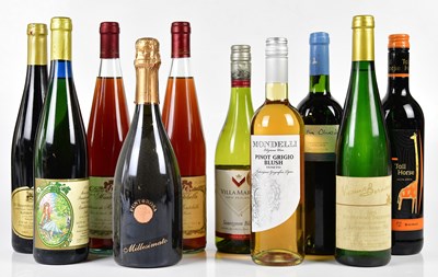 Lot 4305 - MIXED WINE; ten bottles including single...