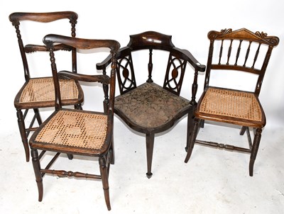 Lot 1614 - A pair of early 19th century faux rosewood...