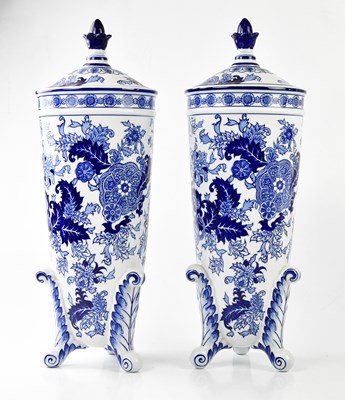 Lot 1310 - SPODE; a pair of "Worcester Wheel" pattern...