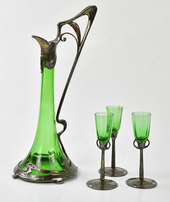 Lot 1007 - AFTER WMF; an Art Nouveau style silver plated...