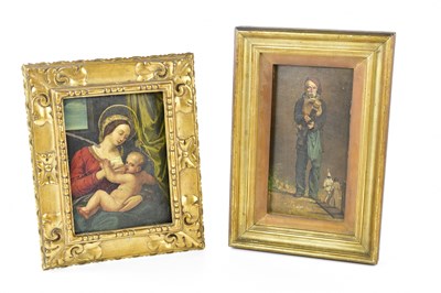 Lot 6161 - A 19th century Continental oil on copper after...