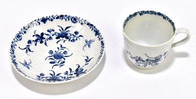 Lot 827 - An 18th century Worcester blue and white...