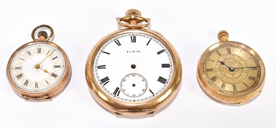 Lot 1781 - A Continental 18ct gold fob watch, with...
