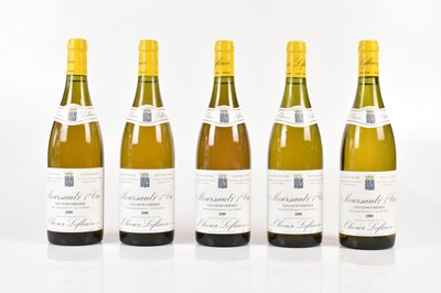 Lot 4314 - WHITE WINE; five bottles Meursault 1er Cru les...