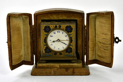 Lot 6389 - ZENITH; a miniature travelling alarm clock...
