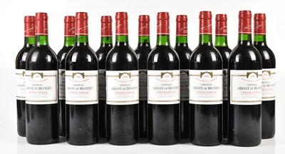 Lot 4328 - RED WINE; thirteen bottles Château Abbaye de...