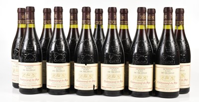 Lot 2850 - RED WINE; thirteen bottles Domaine Font de...