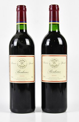 Lot 4293 - RED WINE; two bottles Barons de Rothschild...