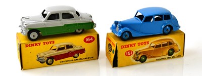 Lot 4461 - DINKY TOYS; two boxed model vehicles, 151...