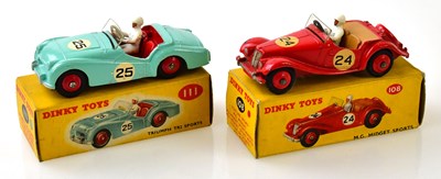 Lot 4459 - DINKY TOYS; two boxed model vehicles, 108 M.G...