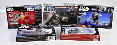 Lot 4610 - STAR WARS; a group of five Revell model kits...