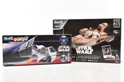 Lot 4611 - STAR WARS; two Revell Easy Kits comprising...