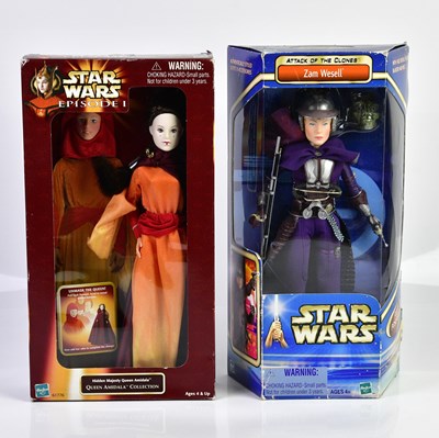 Lot 4590 - STAR WARS; two figures comprising 'Episode I,...