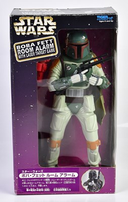 Lot 4591 - STAR WARS; a Boba Fett room alarm with laser...