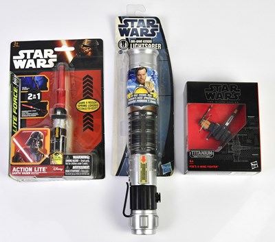 Lot 4594 - STAR WARS; a Black Series 'Poe's X-Wing...