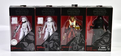 Lot 4596 - STAR WARS; a group of four Black Series...