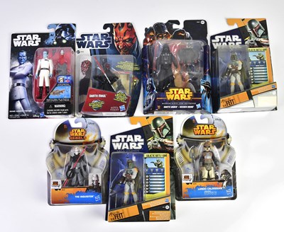 Lot 4586 - STAR WARS; a collection of seven figures...